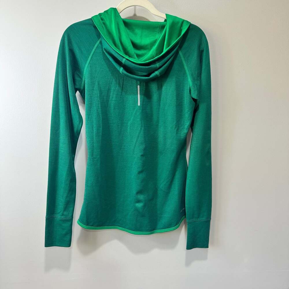 Nike Women's Dri-FIT Half-Zip Pullover Running Top in Green, Sz Medium - Picture 3 of 5